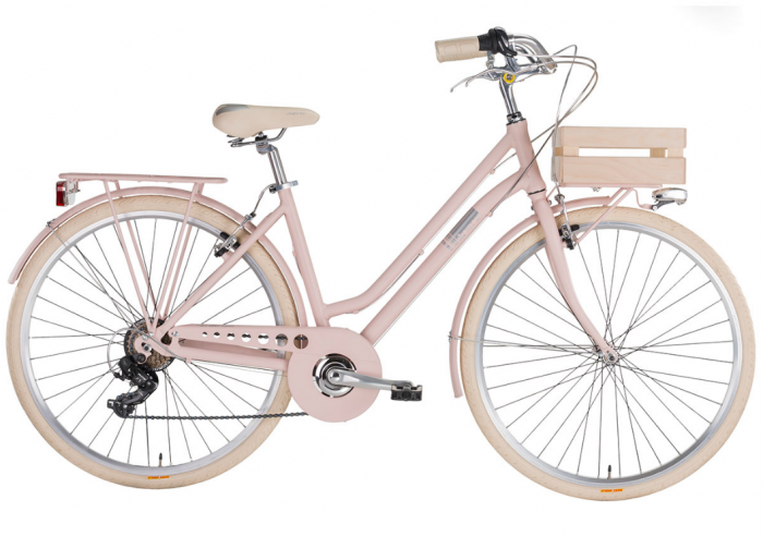 Retro damesfiets Apostrophe roze